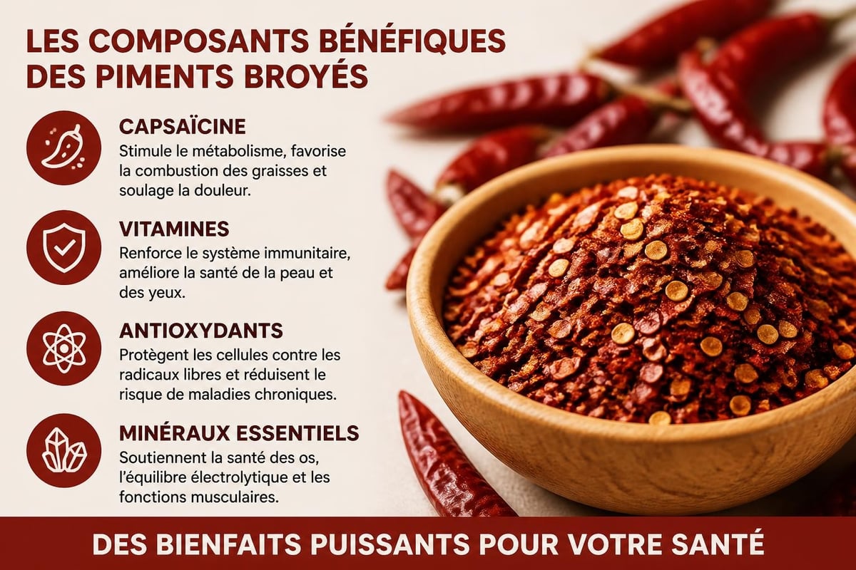 Propriétés nutritionnelles des piments