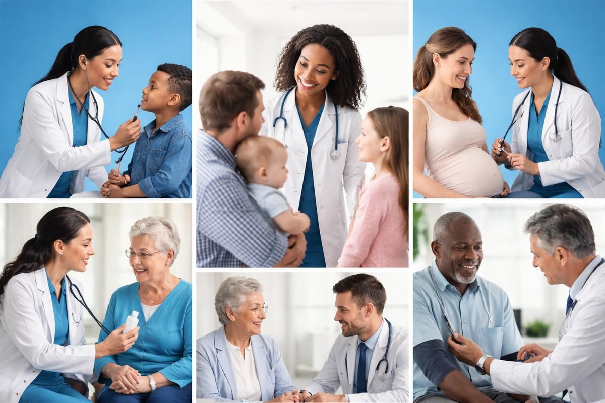Family healthcare service categories