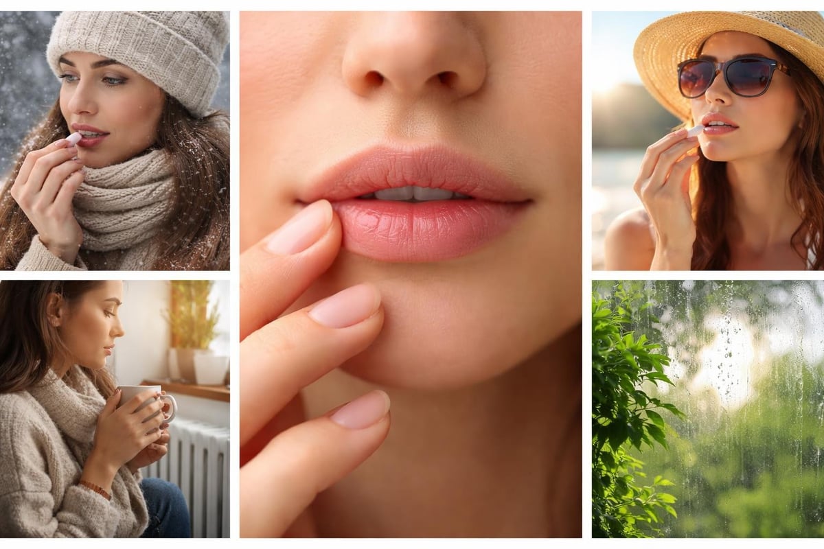 Environmental factors affecting lip moisture