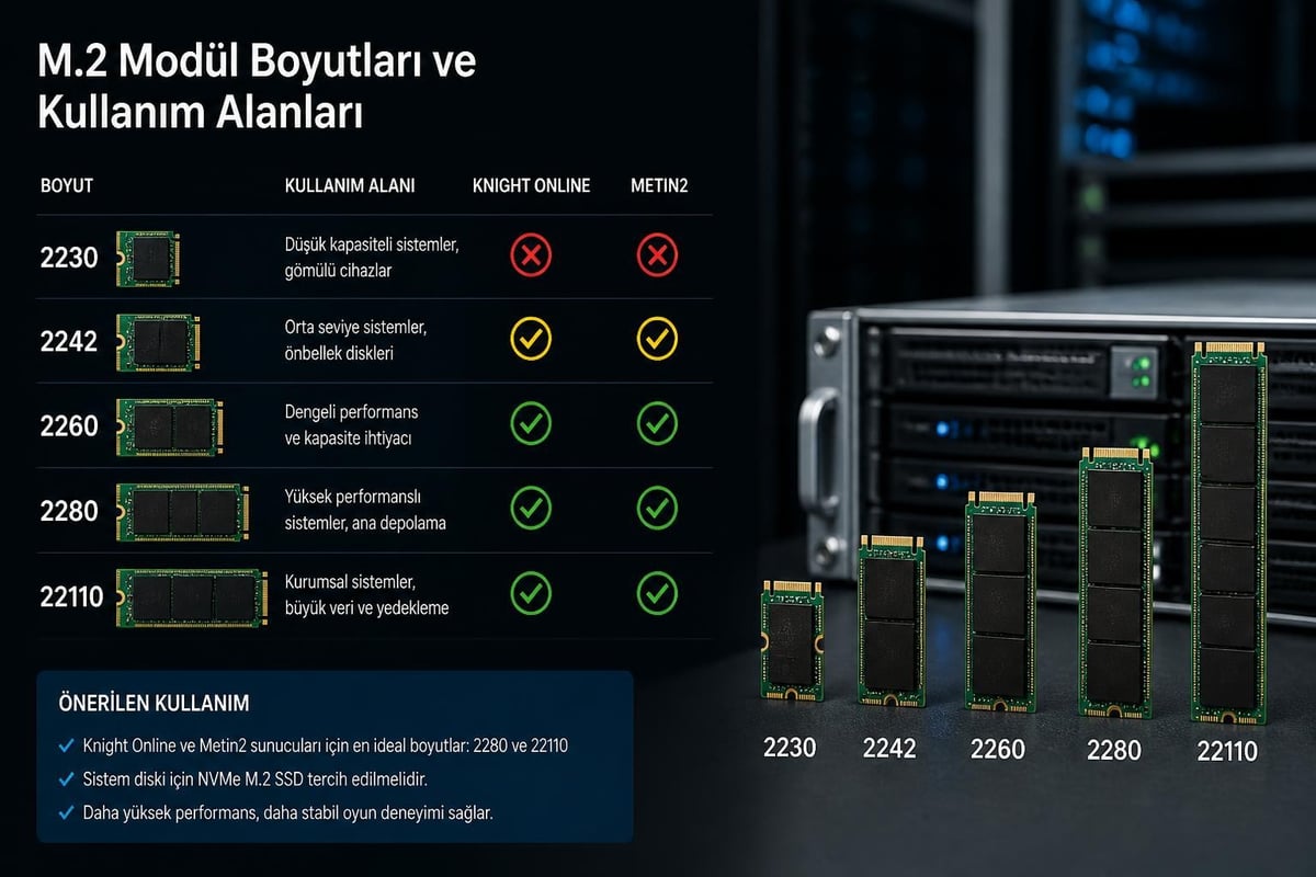 M.2 form faktör boyutları