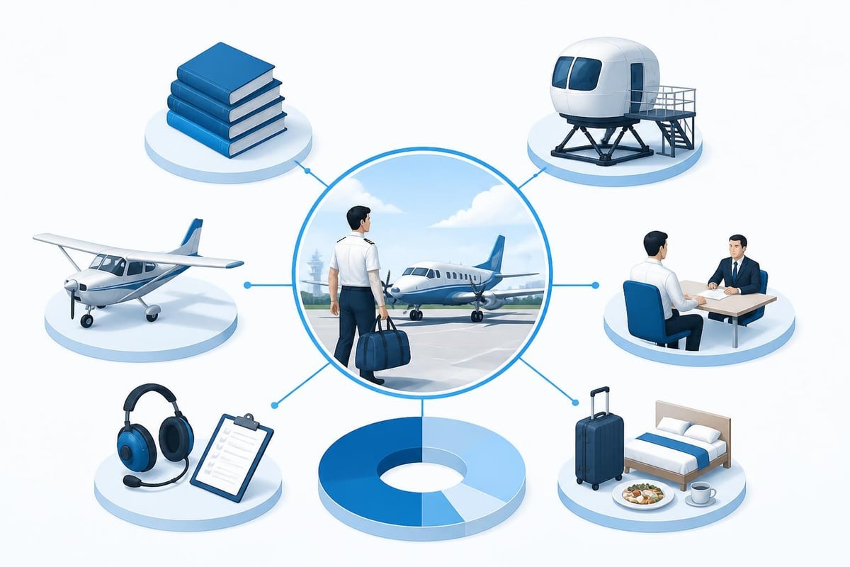 Flight college cost breakdown