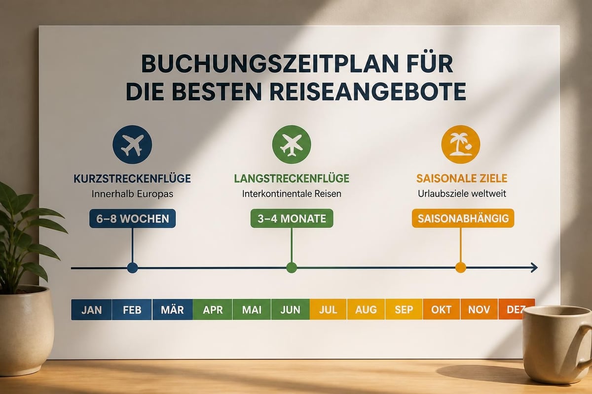 Optimale Buchungszeitpunkte für Flüge