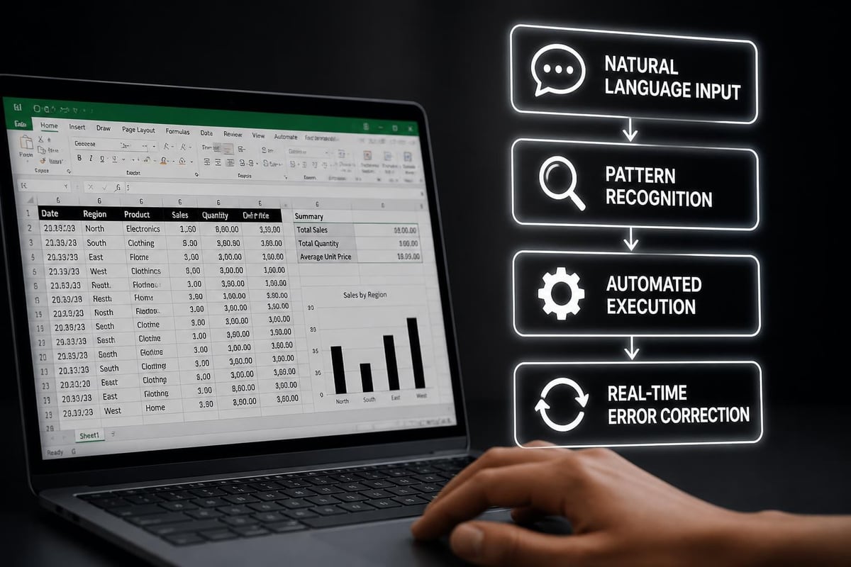 AI agent analyzing Excel spreadsheet