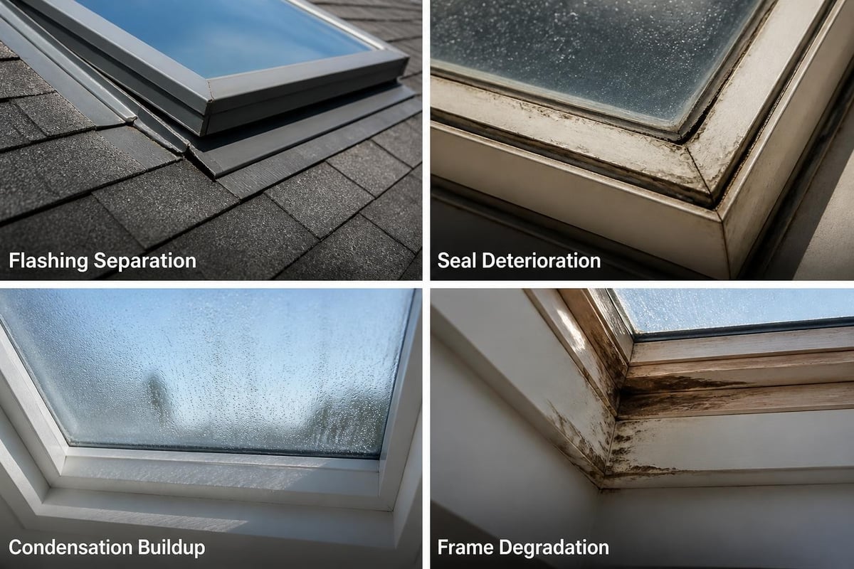 Common skylight failure points