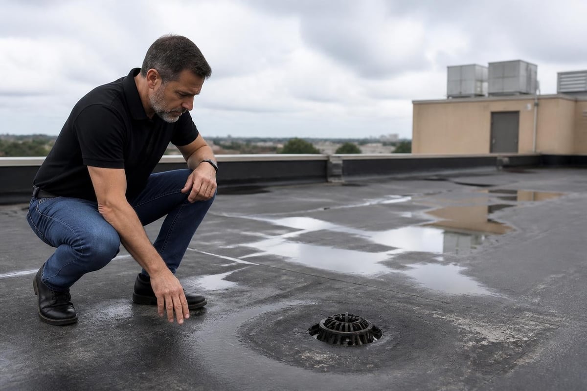 Flat roof drainage assessment