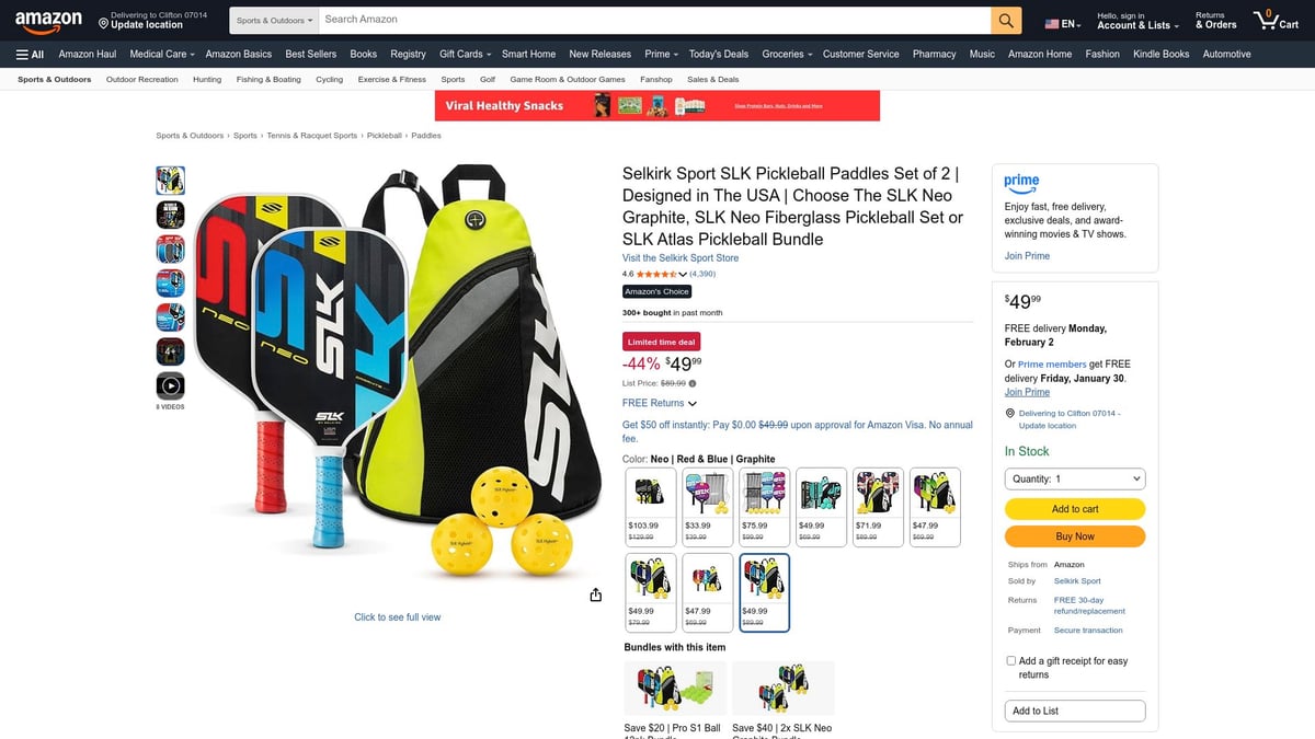 Pickleball Best: 7 Must-Have Gear Picks for 2026 - SLK NEO 2.0 Set by Selkirk