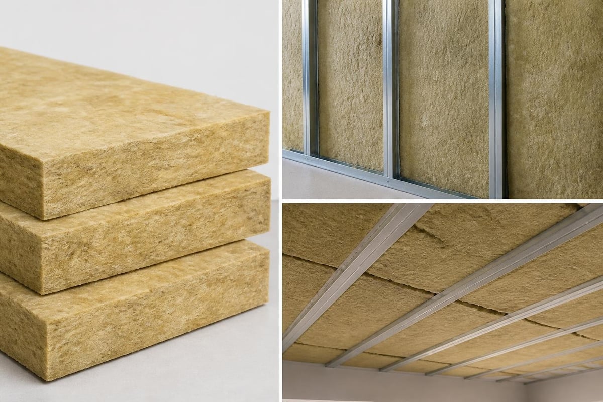 Fire resistance and acoustic performance of wool batts