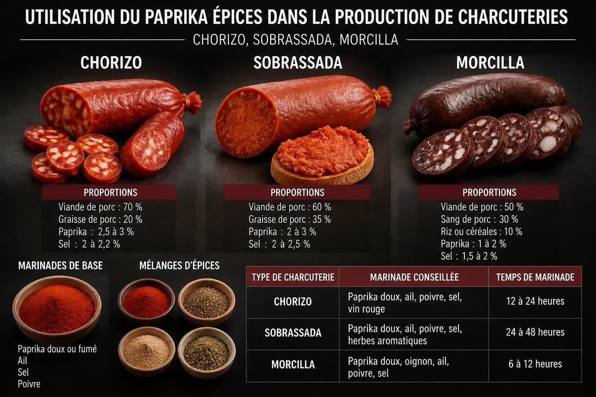 Applications du paprika dans la charcuterie