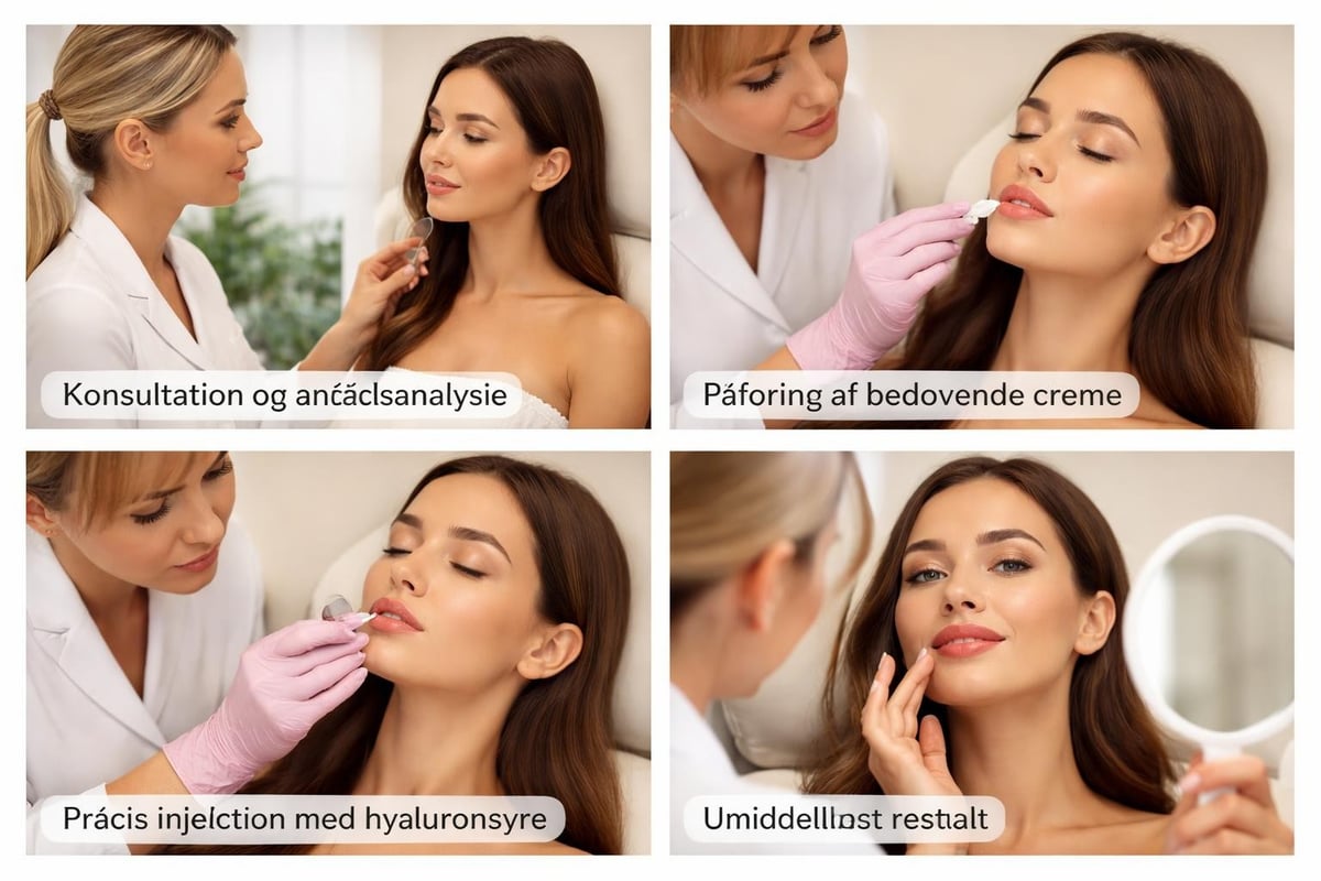 Lip filler treatment process