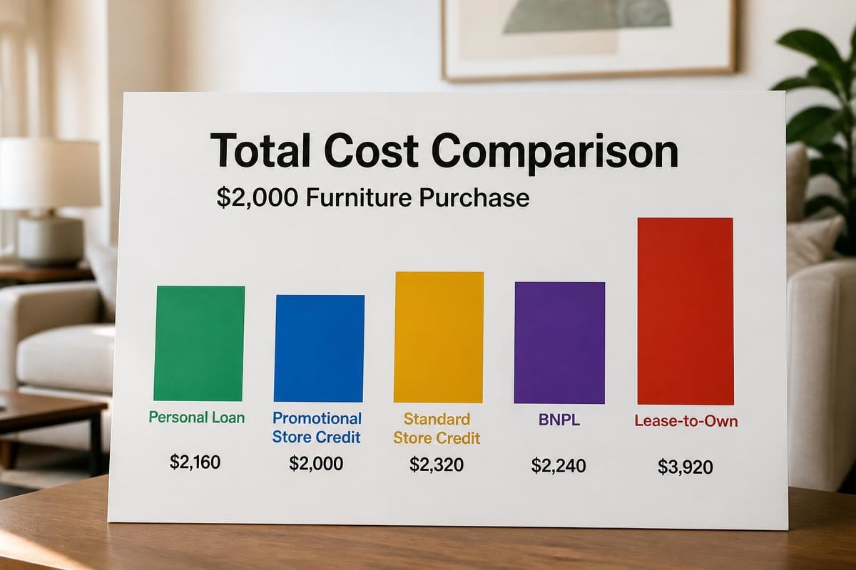 Financing cost comparison