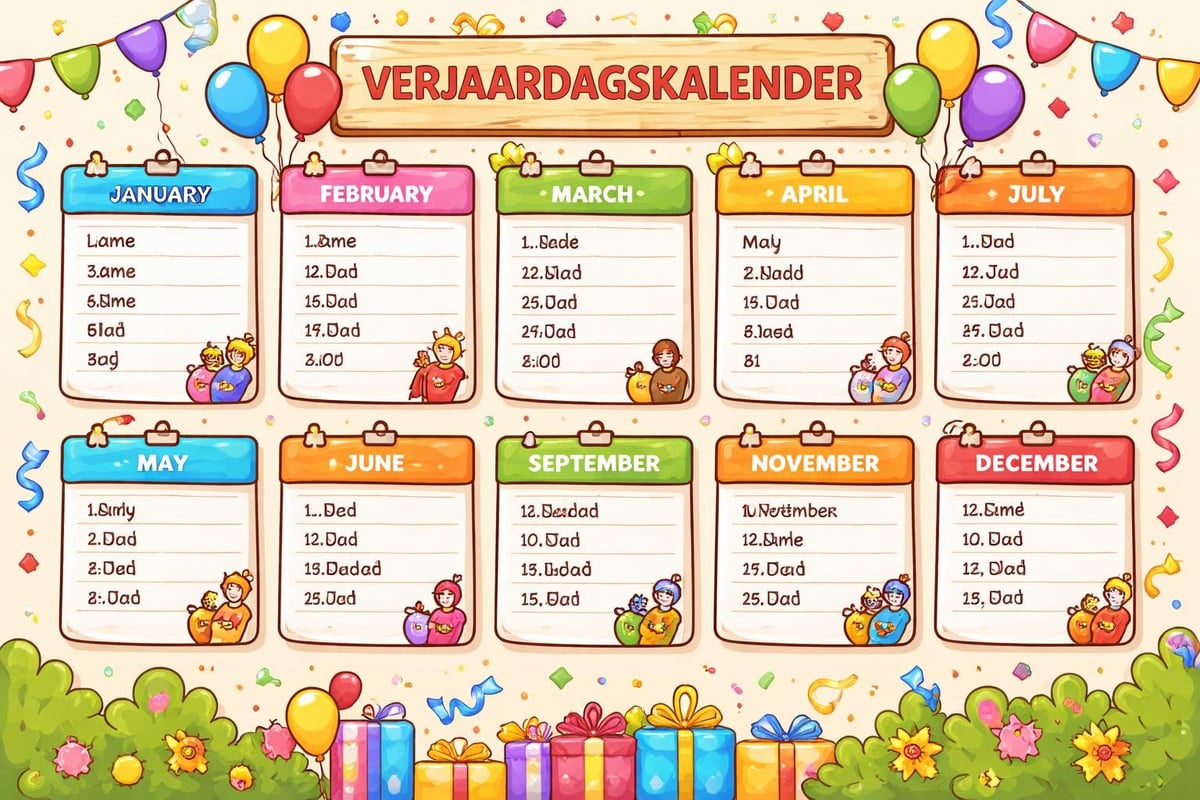 Verjaardagskalender systeem