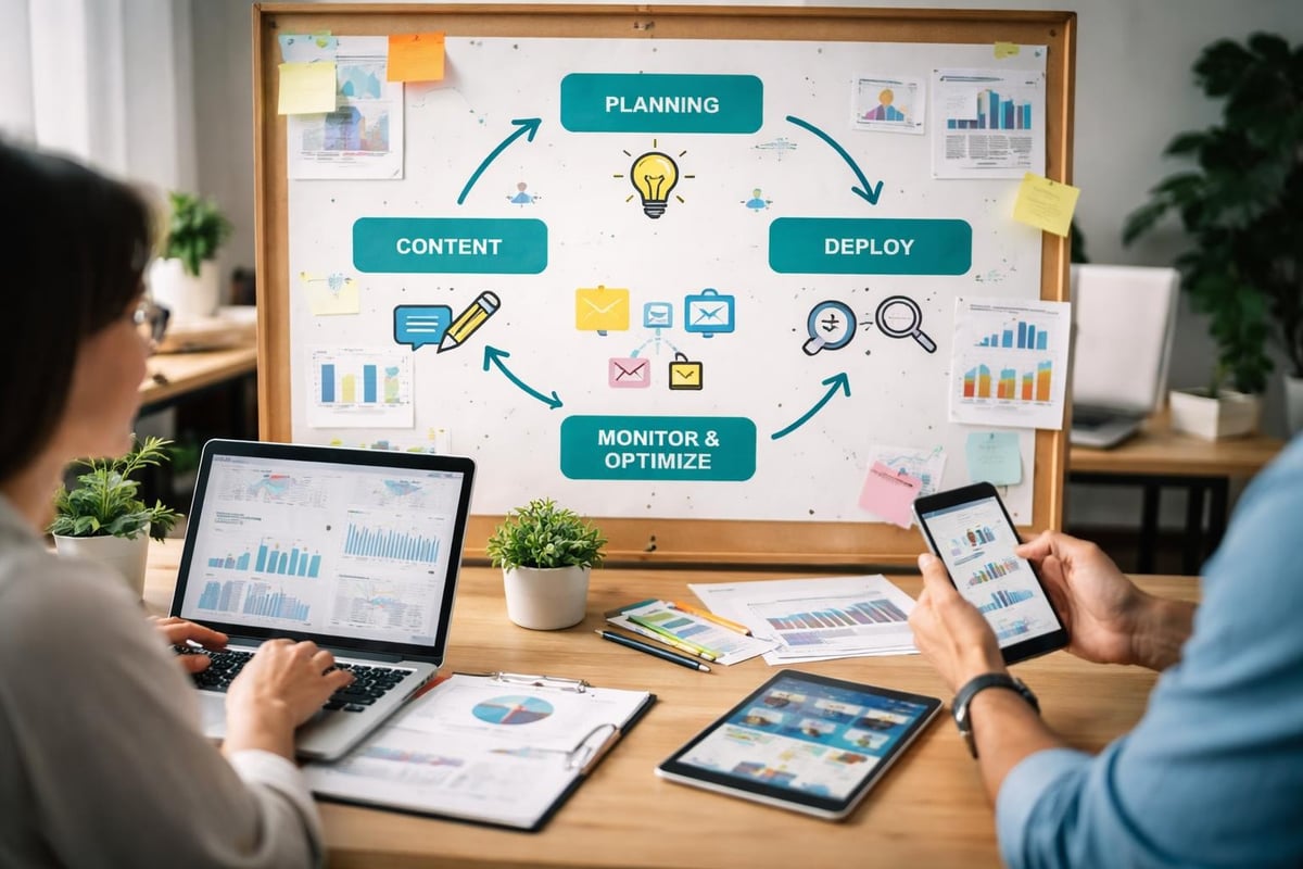 Digital marketing campaign workflow