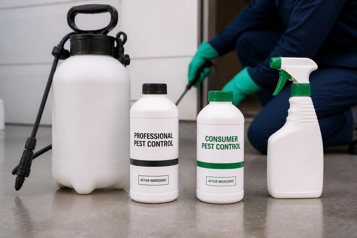 Commercial vs consumer pest control formulations