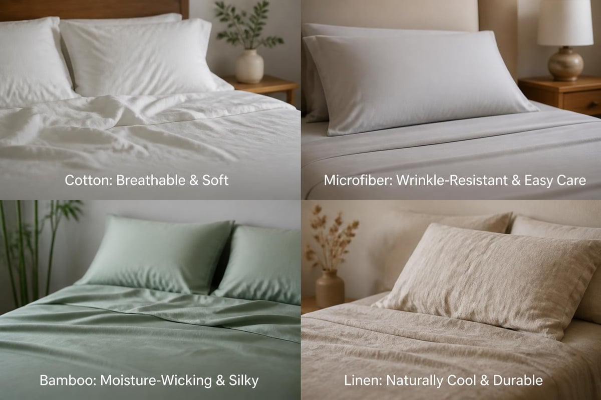 Bedding material comparison