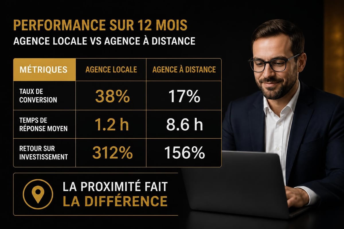 Comparaison résultats SEO local vs distant