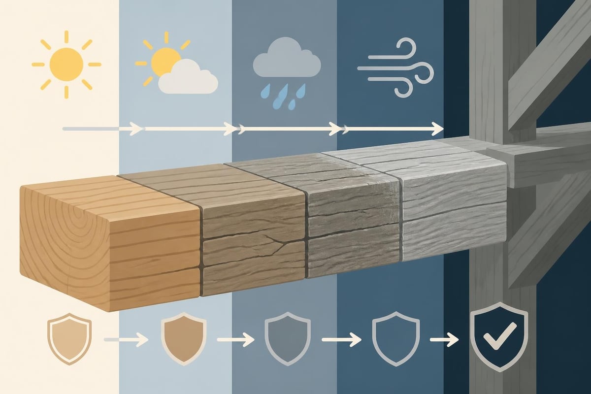 Oak timber aging process