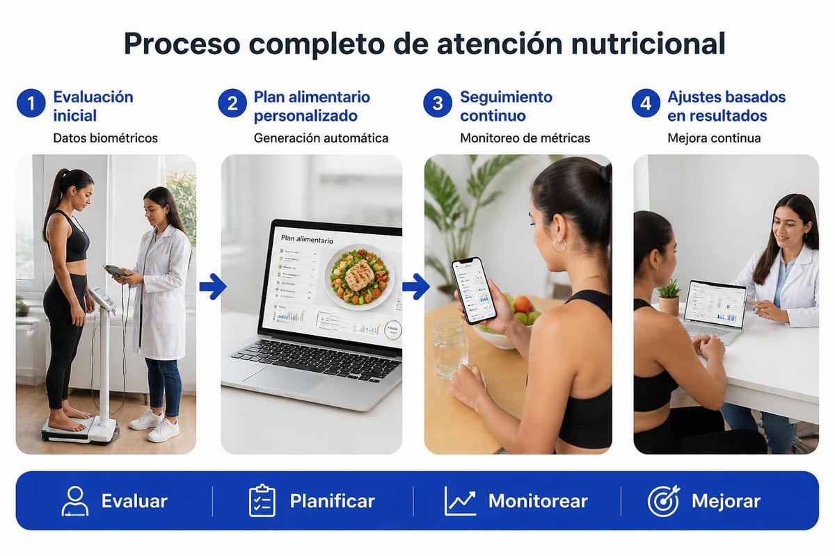 Flujo de trabajo digital nutricional