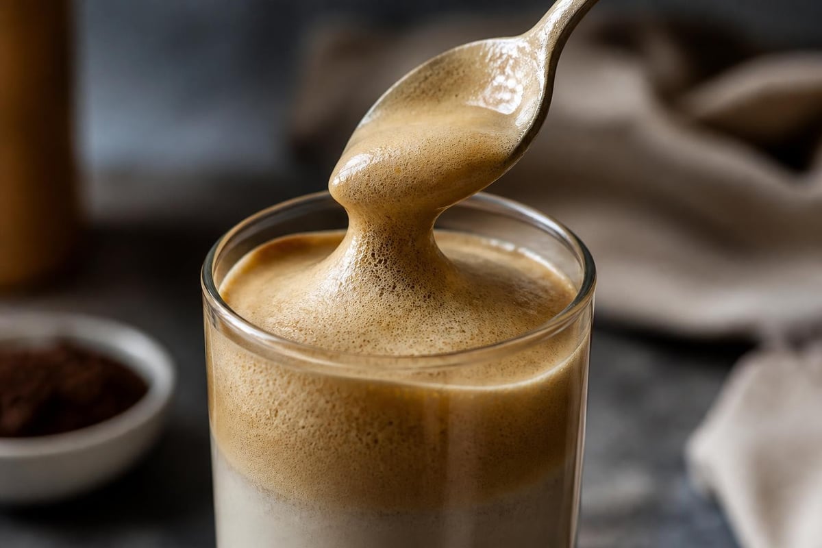 Stabilité moléculaire du dalgona coffee