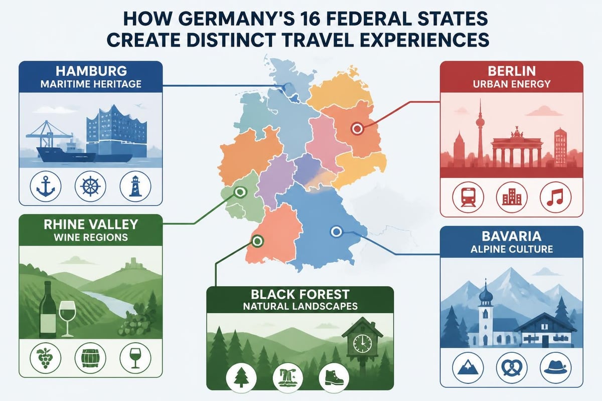 Germany's federal states map
