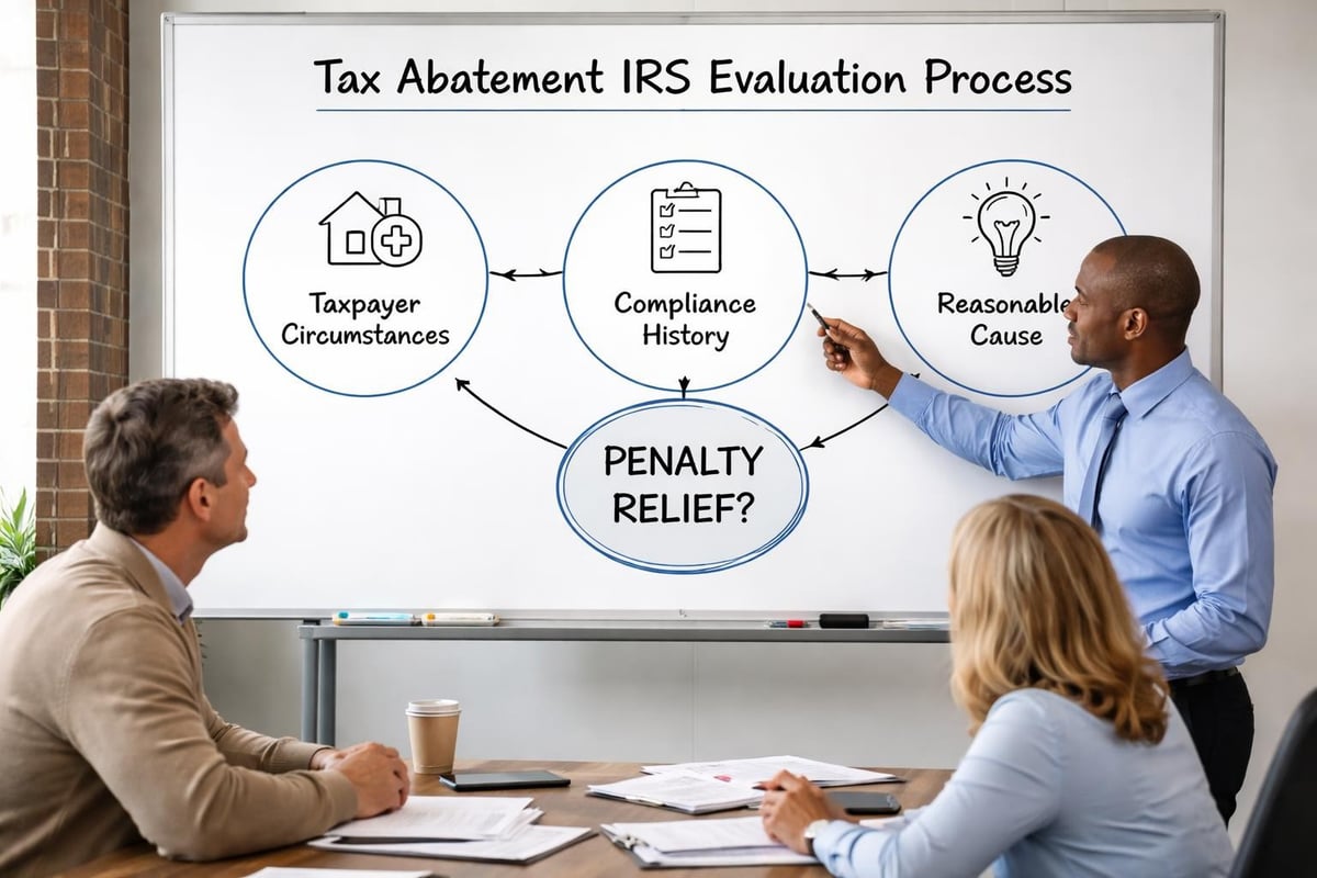 Tax abatement process flow