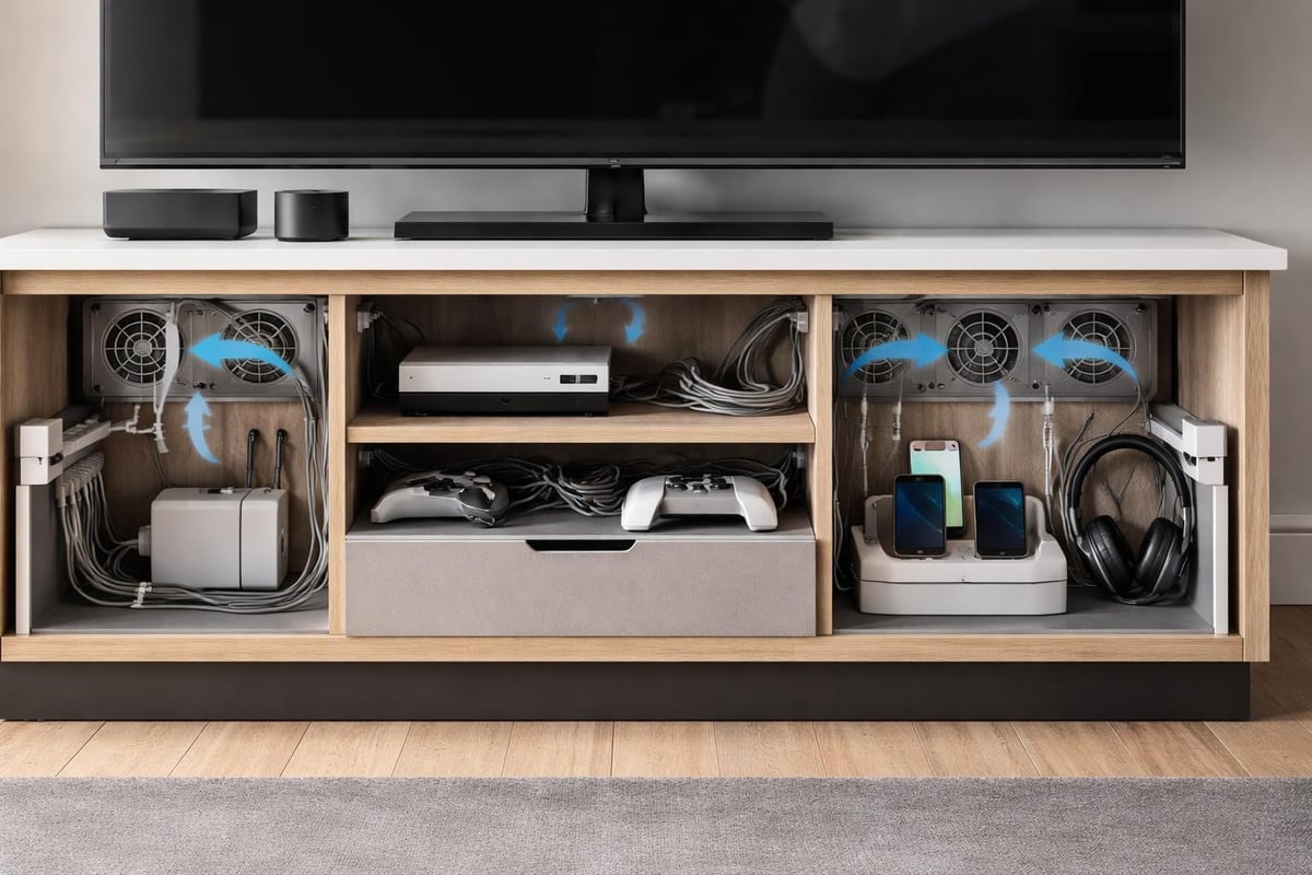 Cable management in modern consoles