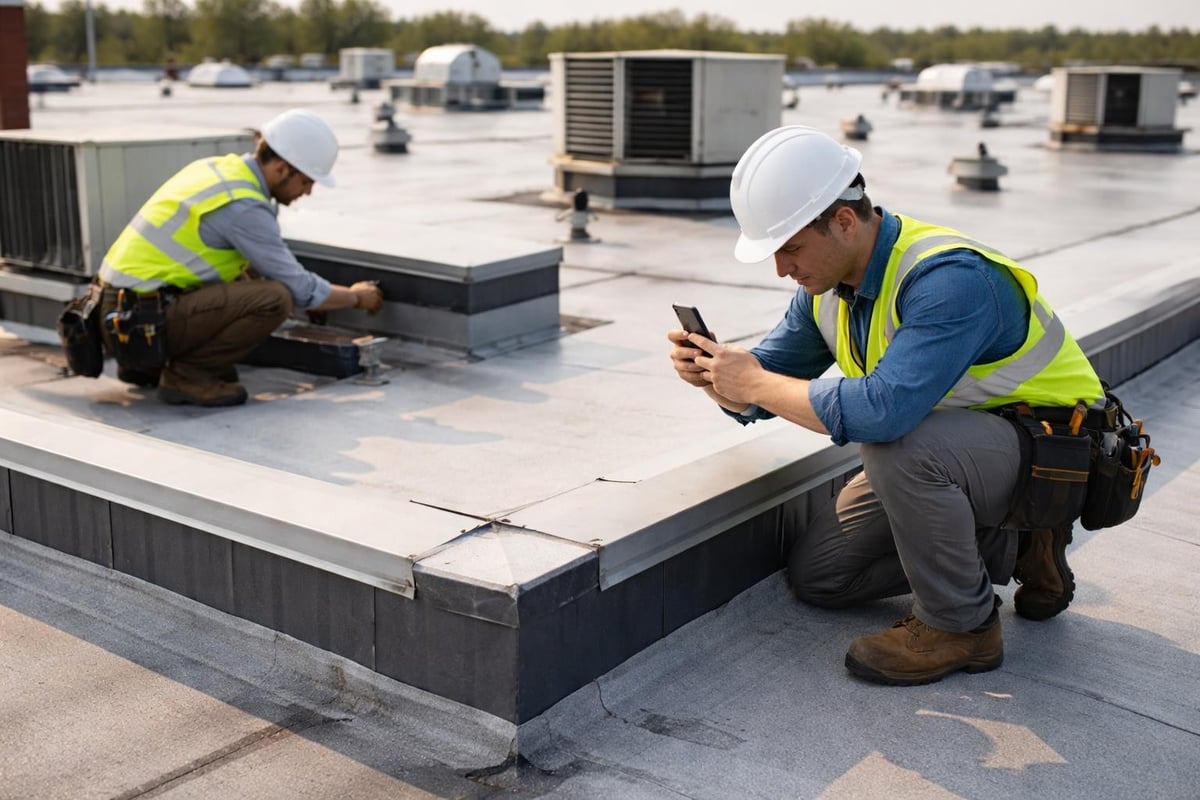 Post-storm roof inspection