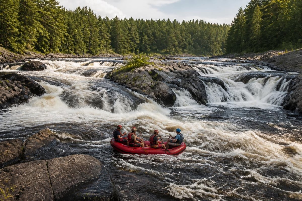 Kennebec River rapid progression