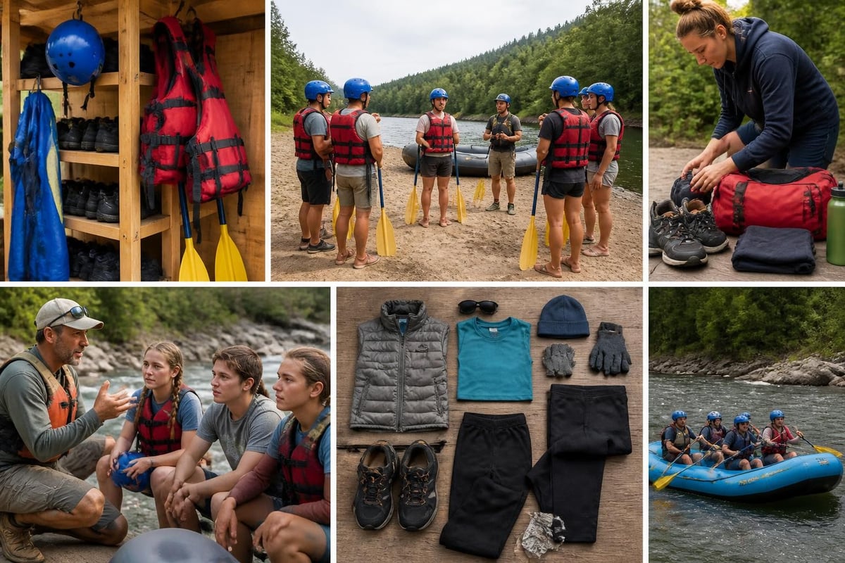 Rafting preparation checklist