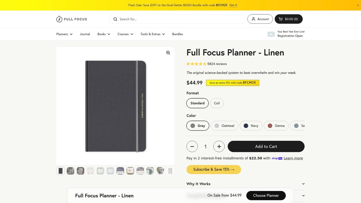 9 Essential Best Planners for Productivity in 2026 - Full Focus Planner