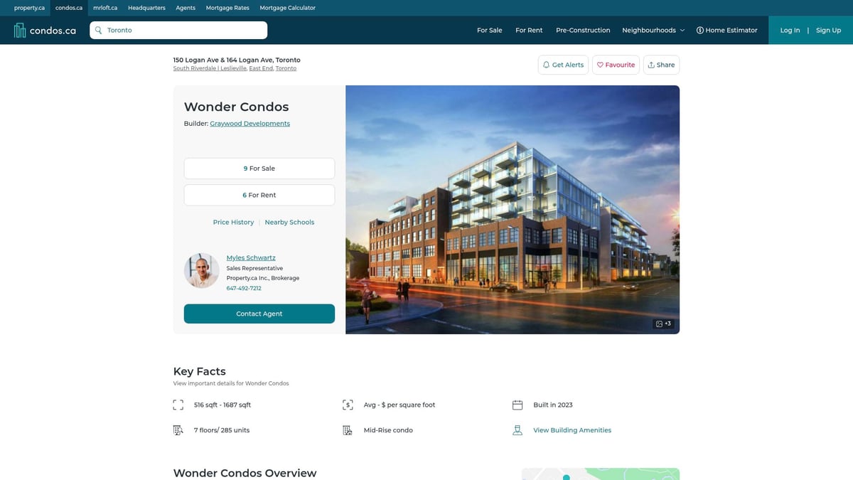 7 Best Leslieville Condos to Explore in 2025 - 2. Wonder Condos – 150 Logan Ave