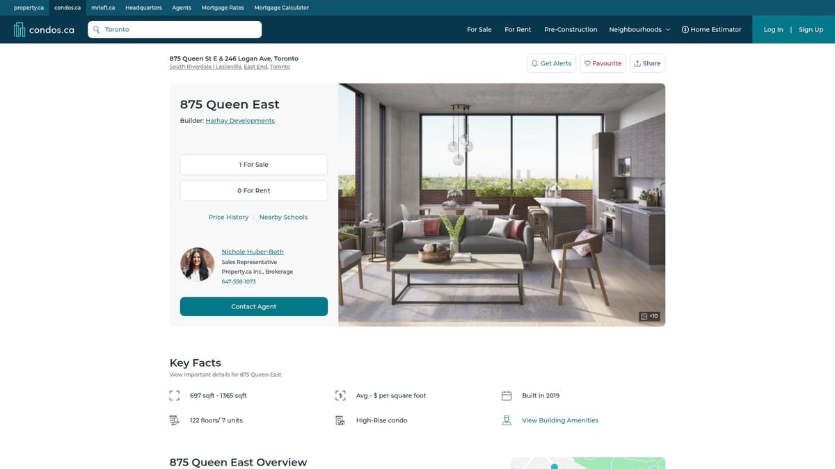 7 Best Leslieville Condos to Explore in 2025 - 6. 875 Queen East – 875 Queen St E