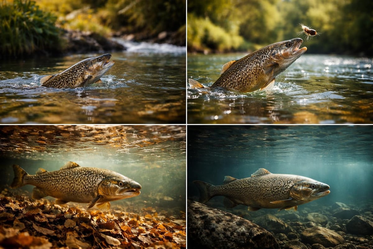 Seasonal trout behavior