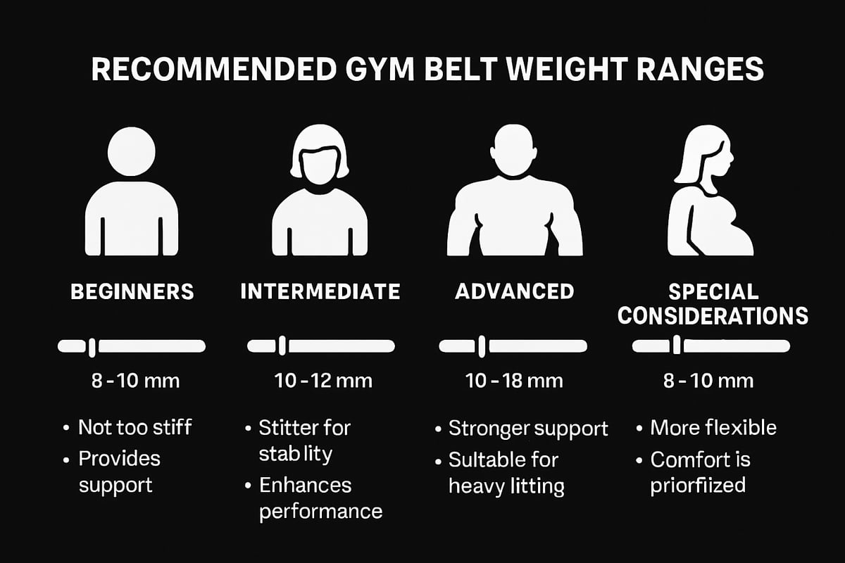 Gym Belt Weight Recommendations by User Profile