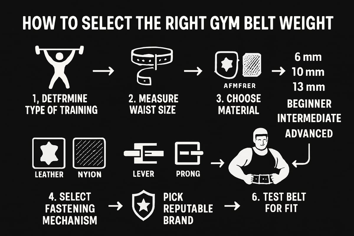 Step-by-Step Guide: How to Choose the Right Gym Belt Weight in 2025