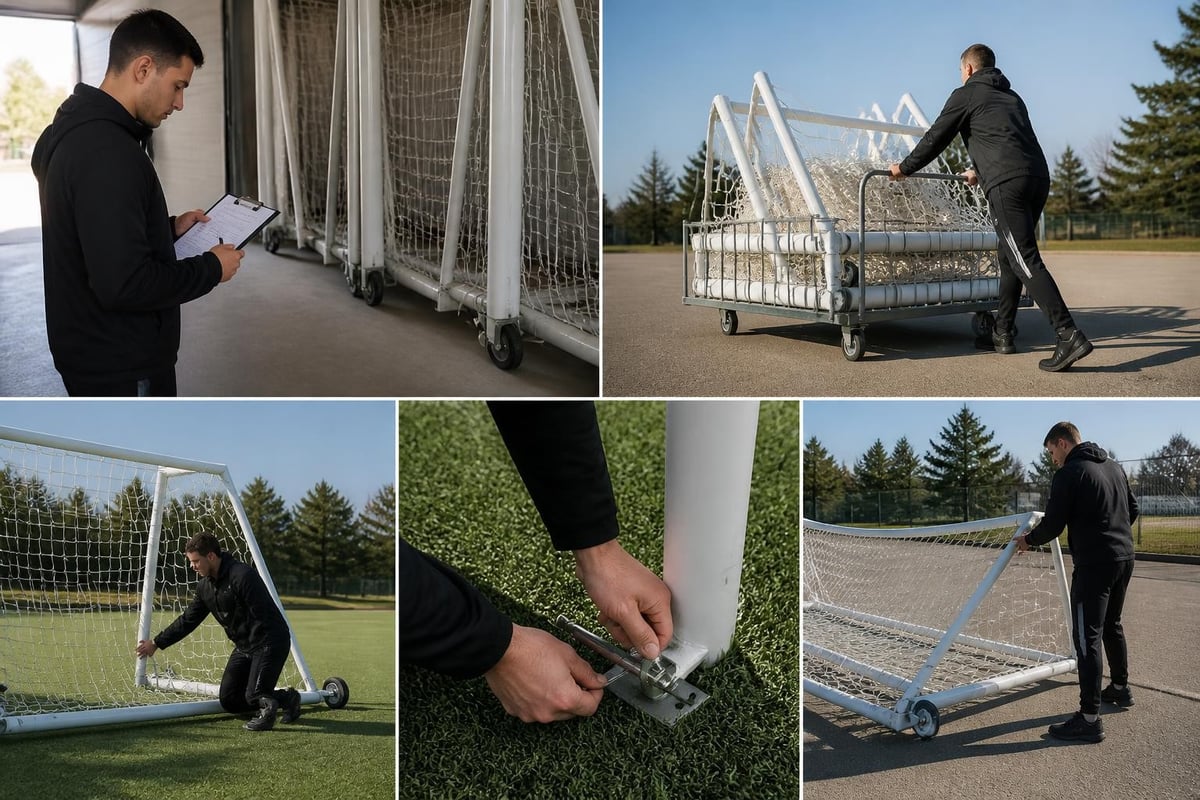 Soccer goal transportation logistics
