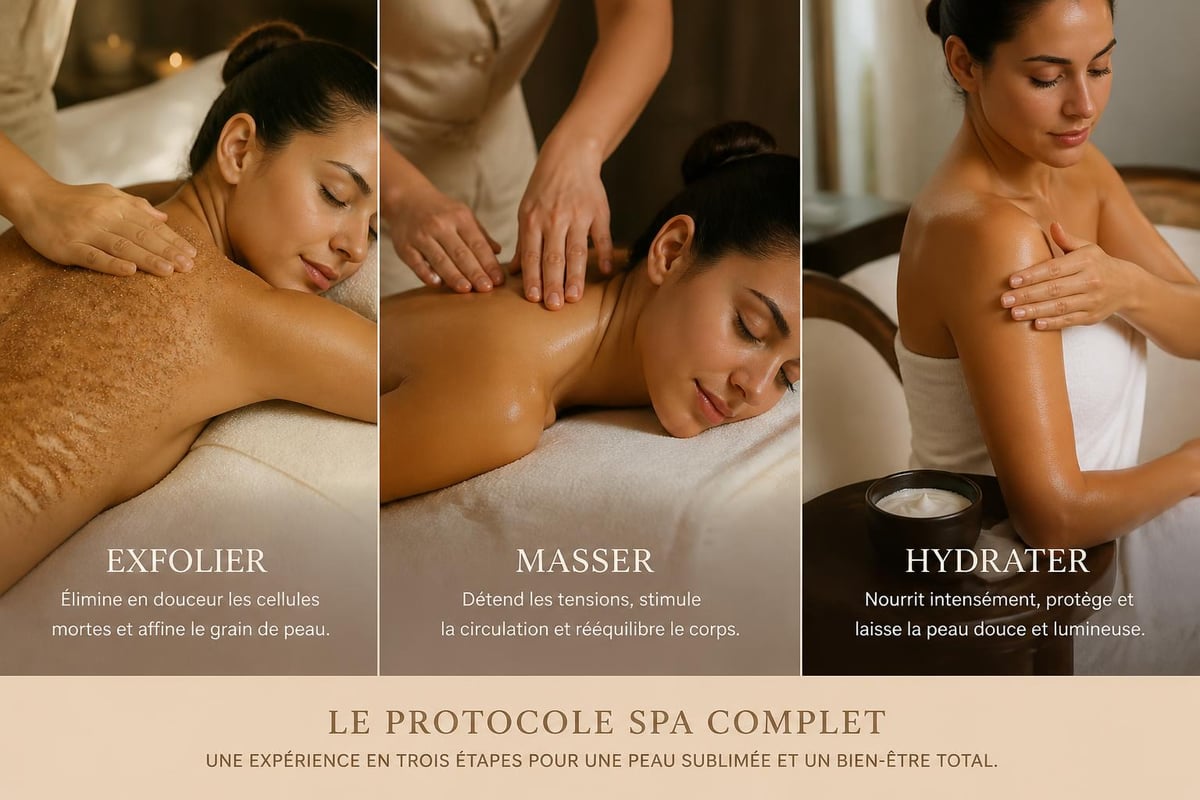 Professional spa treatment workflow