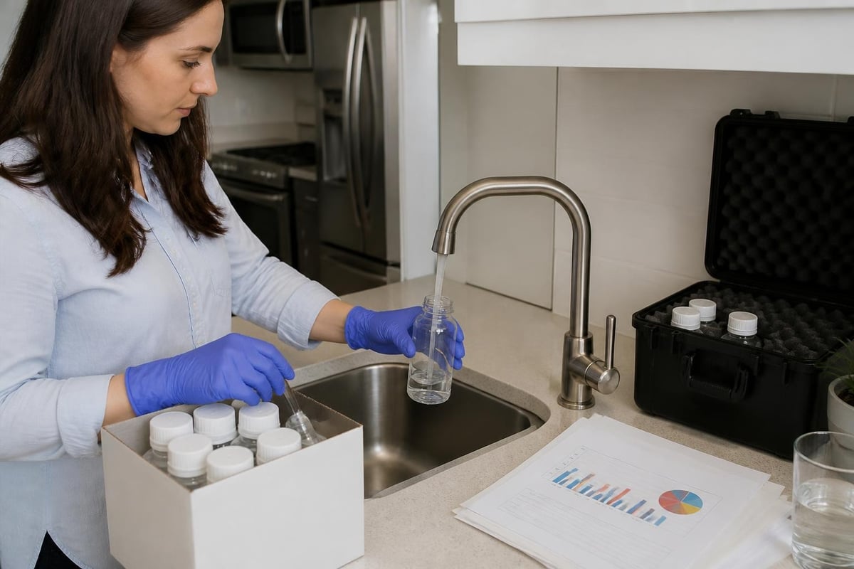 Water quality testing process