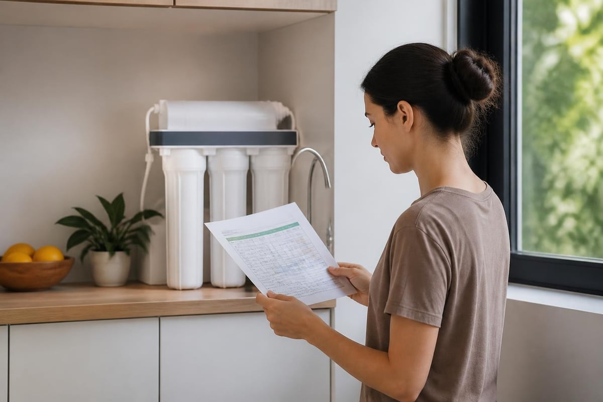 Filter maintenance schedule