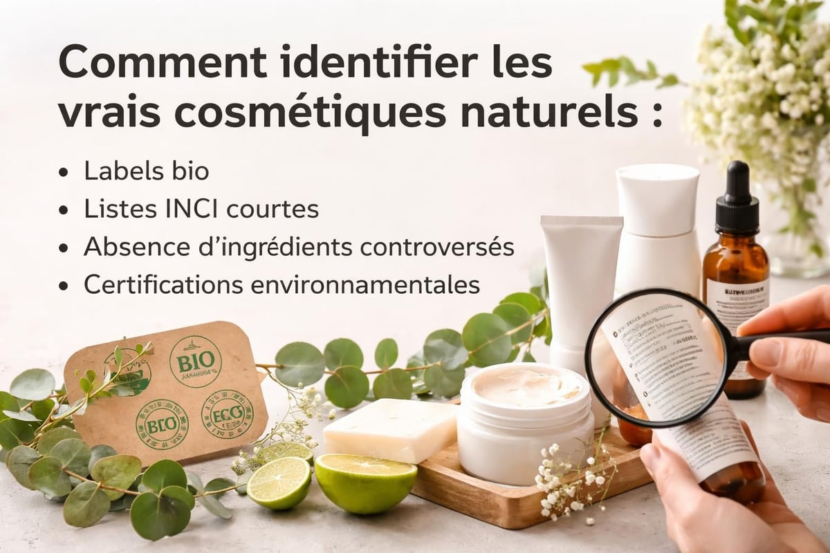 Choix de cosmétiques naturels