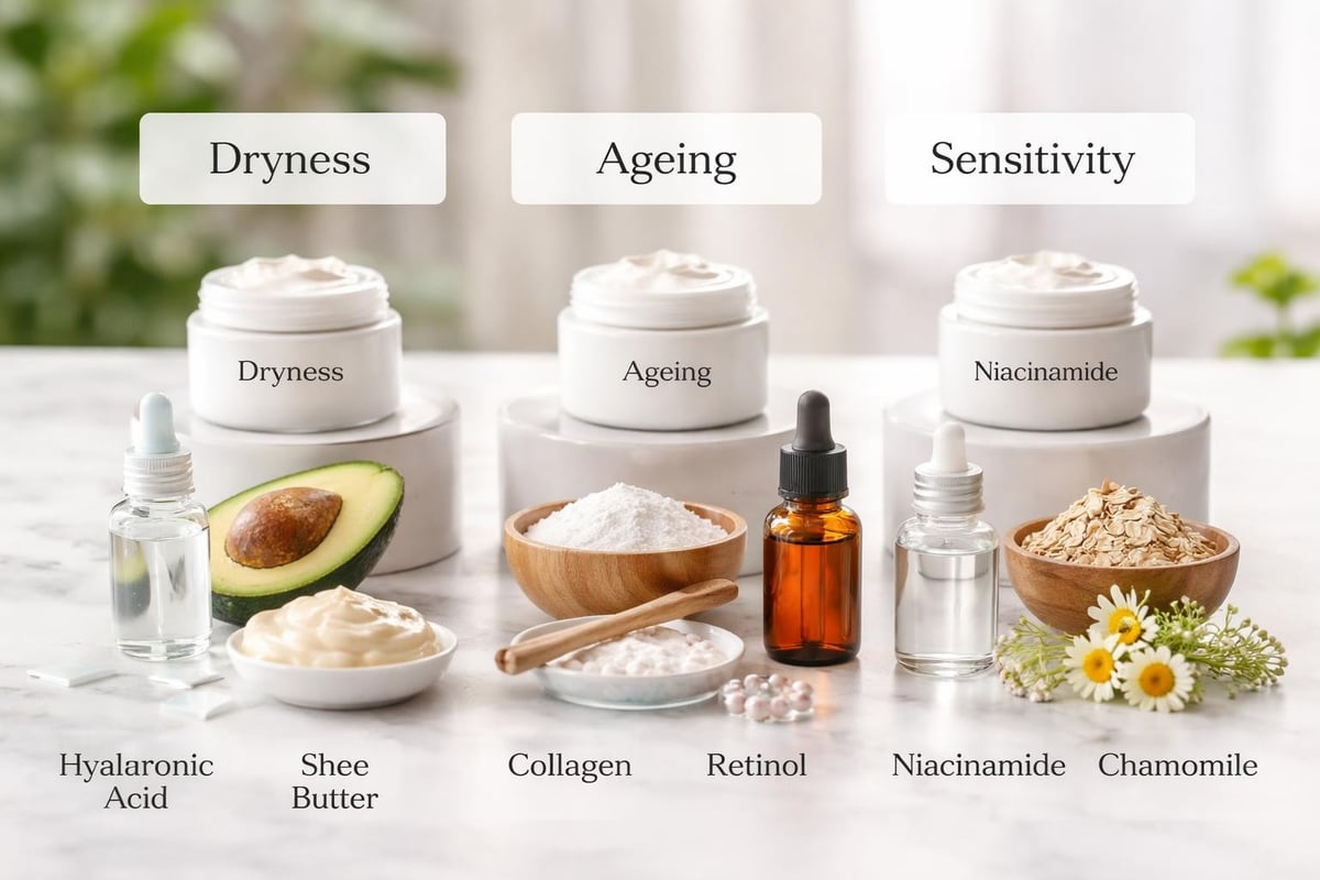 Cream cosmetic ingredients and benefits