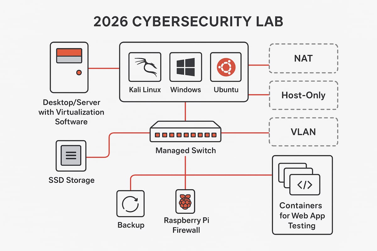 Step-by-Step Cybersecurity Lab Setup for 2026