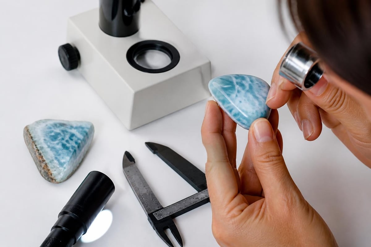 Larimar authenticity verification