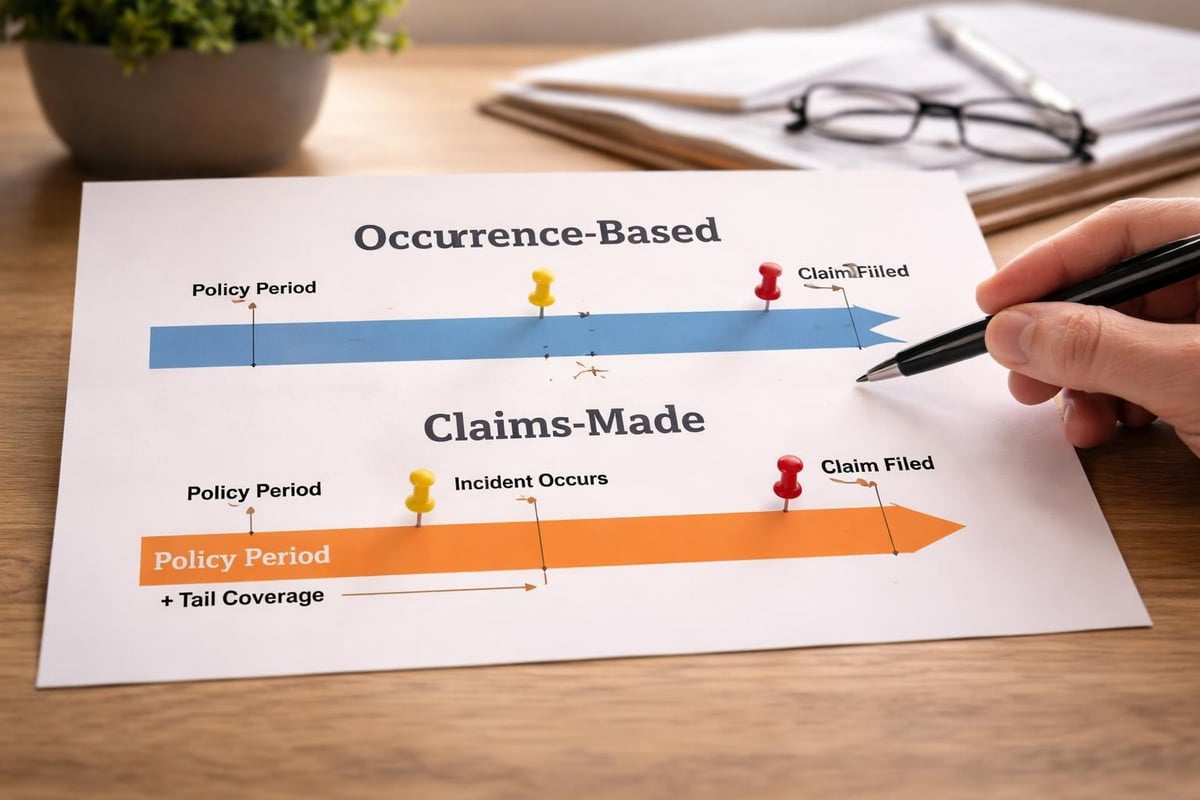 Occurrence versus claims-made insurance liability insurance triggers