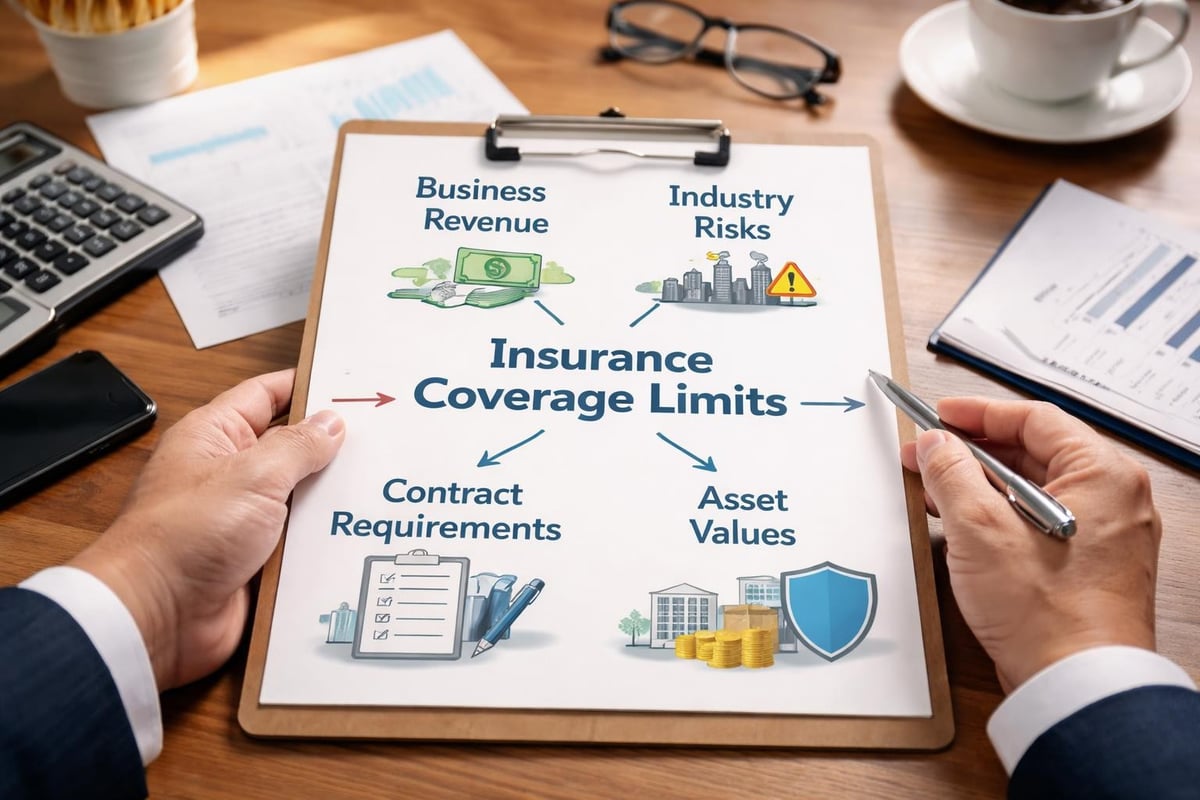 Factors determining insurance liability insurance limits