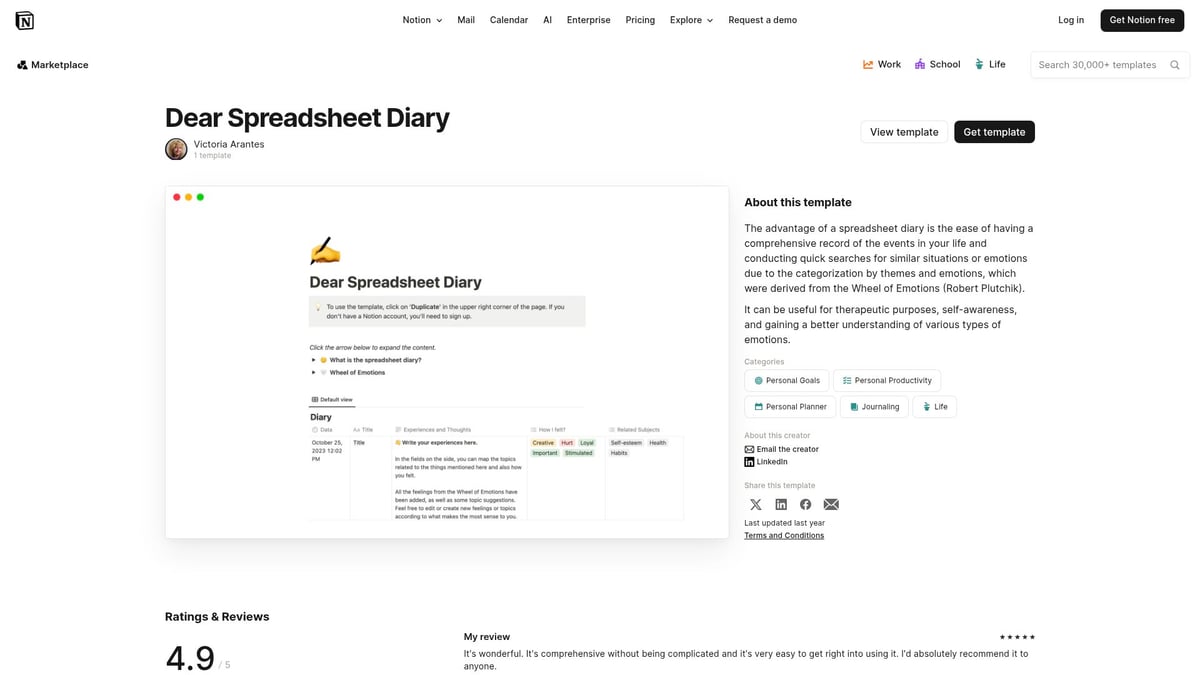 7 Best Notion Diary Ideas to Organize Your 2025 Journaling - Dear Spreadsheet Diary