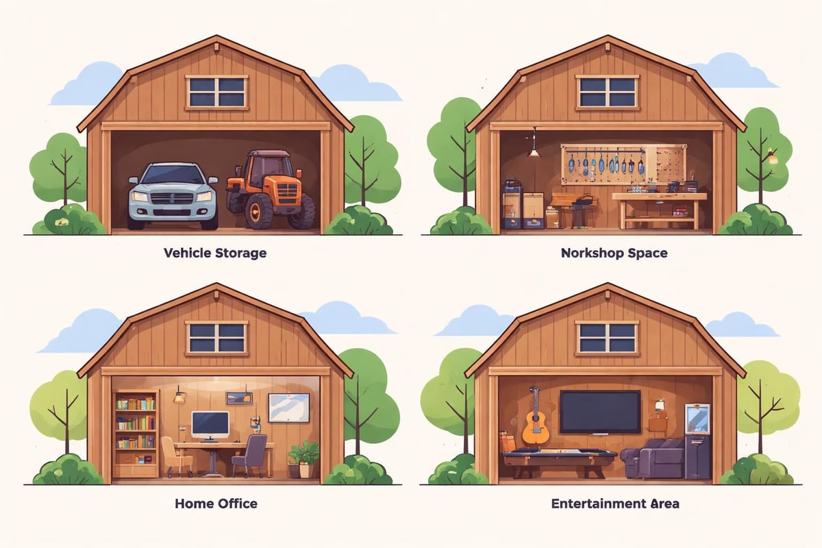 Timber barn versatility