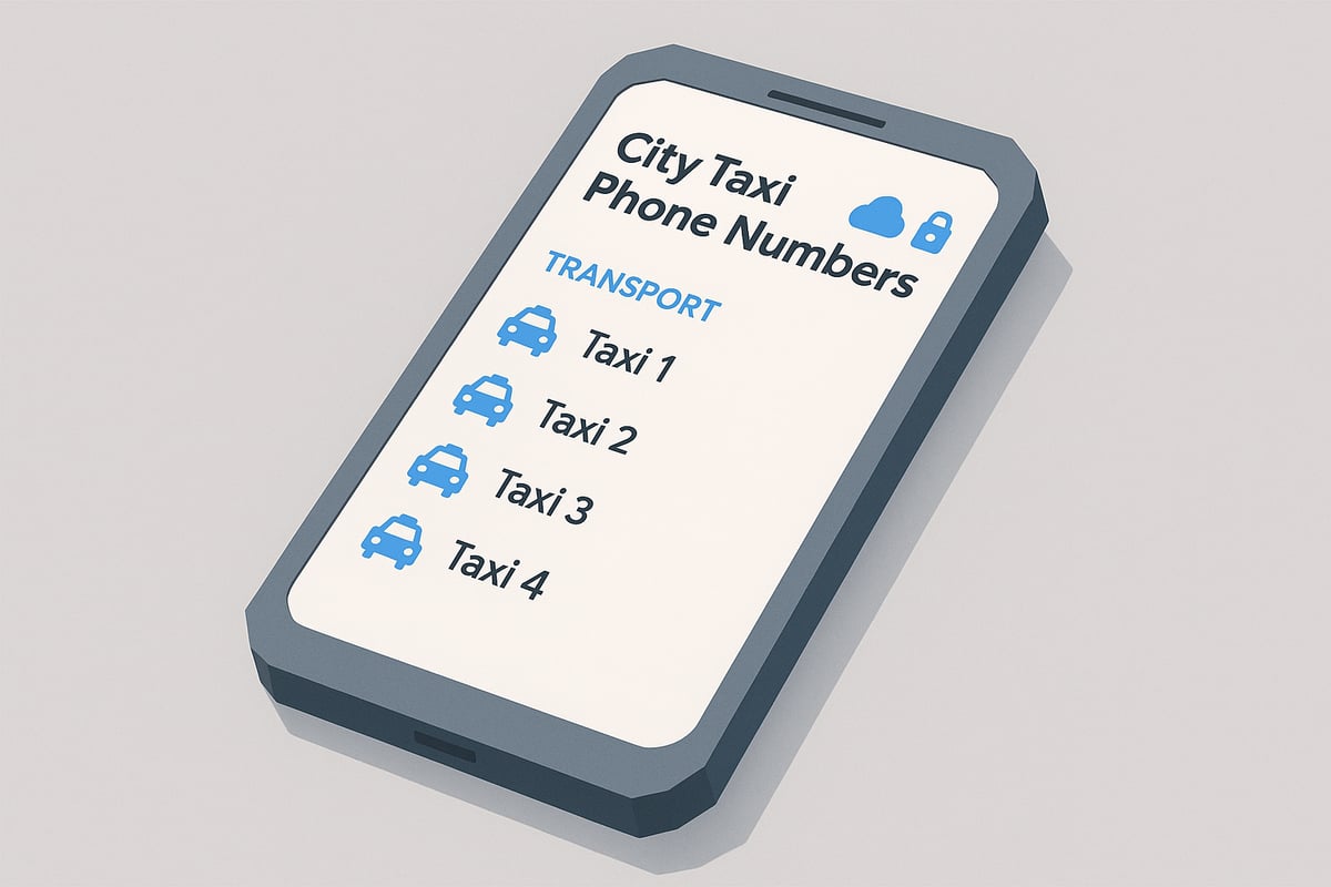 How to Store and Organise Taxi Phone Numbers Efficiently