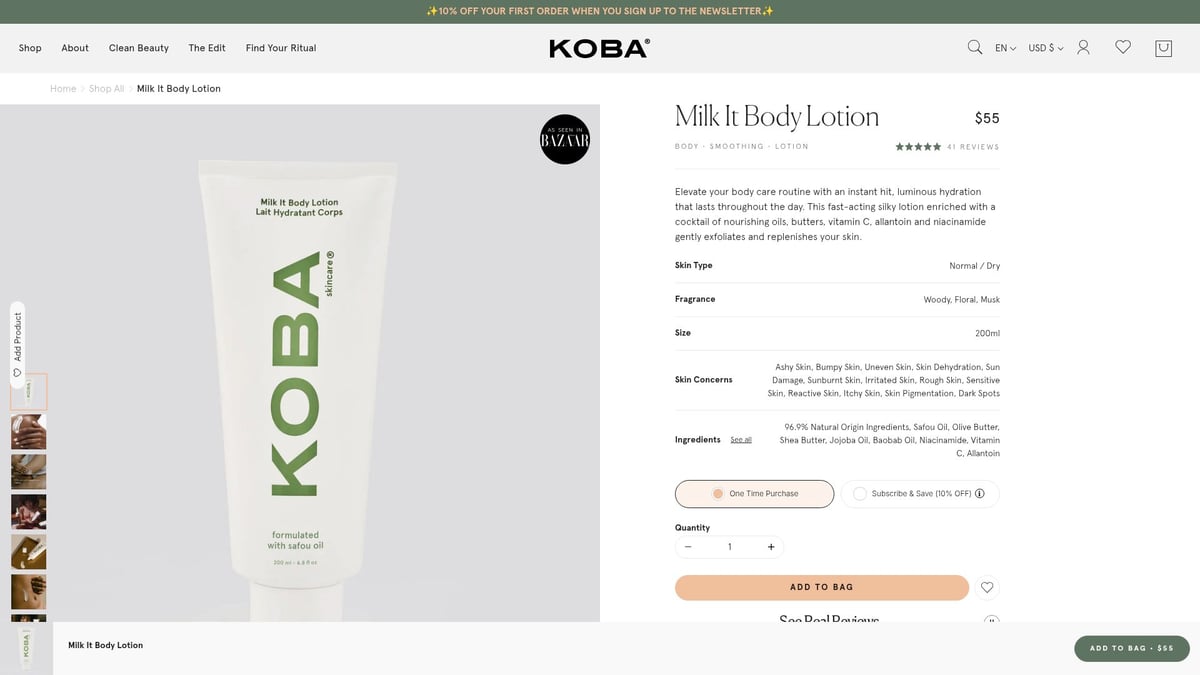 8 Must-Try Body Lotions for 2026 - Milk It Body Lotion – KOBA Skincare