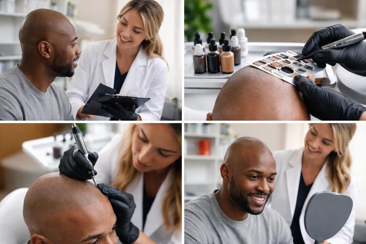 SMP touch-up procedure steps