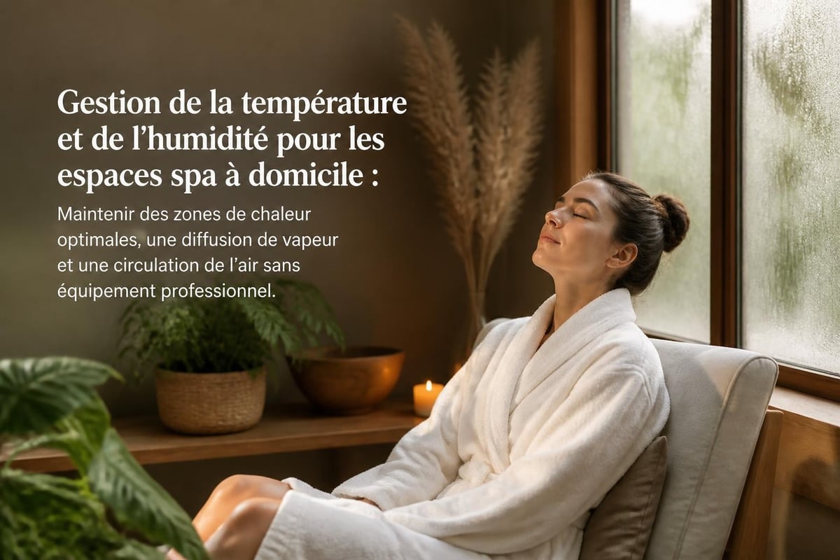 Home spa temperature setup